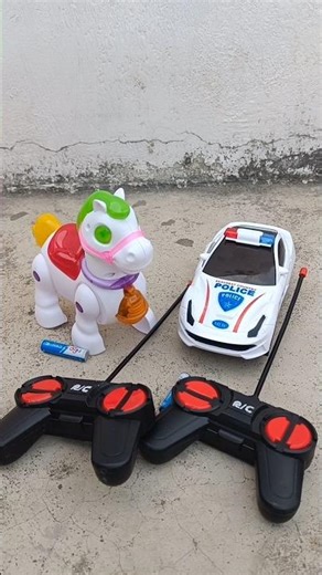 New Remote Control Police Car and Rc Pony 🤩 #policecar #police #rc #shortvideo #pony #unboxing #car