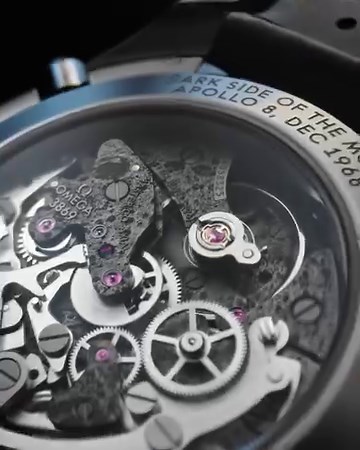Explore a new launch. The latest edition of the Speedmaster Dark Side of the Moon Apollo 8 is once again crafted from black ceramic, with a skeletonised dial that reveals a mysterious lunar landscape on the Calibre 3869 – expertly achieved through refined laser engraving. omegawatches.com/SpeedmasterApollo8 #OMEGA #Speedmaster | OMEGA Watches