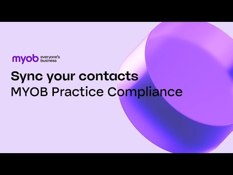 Sync your contacts - Tax in MYOB Practice Compliance (Setup)