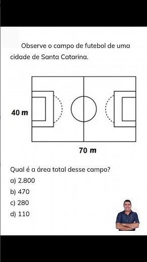 How do you calculate the area of ​​a soccer field?