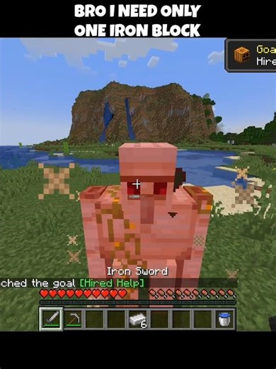 Bro I Need One IRON Block😭 #minecraft