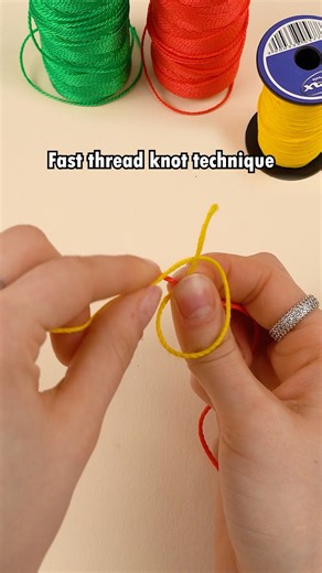 Fast Thread Knot Technique 🎬 This video was produced by Network Media and Aoos Media | Cozy Hacks & Snacks