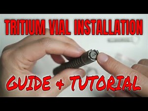Tritium Vial Installation Guide: UV glue vs clear rubber glue