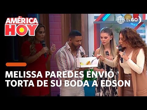 America Hoy: Melissa Paredes sent her wedding cake to Edson (TODAY)