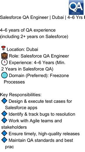 Dubai Salesforce Testing 2+