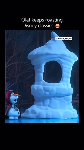 💻📱🎭 on Instagram: "😂 Interesting Fact: During the production of the Tangled segment in the Olaf Presents series, the animators meticulously recreated Rapunzel’s iconic tower using snow and ice textures to maintain the Frozen aesthetic while staying true to the original movie’s architectural design. Josh Gad, who voices Olaf, was encouraged to improvise many of his lines, leading to the humorous “smolder” references and the meta-commentary on the movie’s plot holes, such as why a horse would 