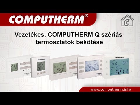 Vezetékes, Q szériás termosztátok bekötési útmutatója