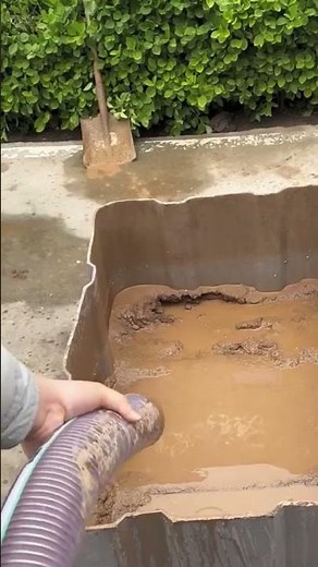 Clearing a Clogged Drainage Ditch High-Pressure Drain Cleaning Machine