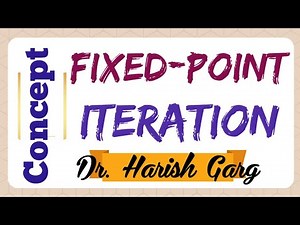 A concept of Fixed-Point Iteration Method | Convergence Condition