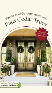 Enhance your home with the lush greenery of our Cedar Trees. Elegant, durable, and oh-so-stylish!  Pet-friendly & NO Maintenance Needed Perfect for Outdoor & Indoor Landscaping Design Create a breathtaking front porch with infinite possibilities Get Yours Now with Up Get Yours Now with Up to 40% Off | Nearly Natural | Facebook