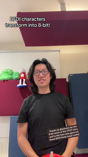 8-Bit BFDI Characters Transformed with Perler Bead Crafts