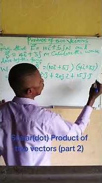 How to calculate the work done on an object using force and displacement?#vectorPhysics