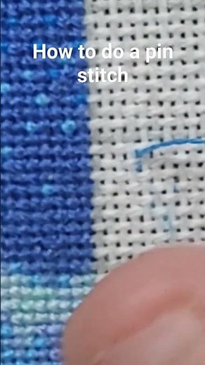 How to do a pin stitch