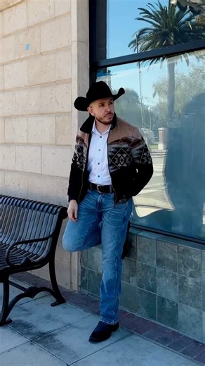 Platini Jeans on Instagram: "Your new western must-have: the Aztec Quilted Jacket. Get your Valentine look at 30% off with code HEART30.⁠ ⁠ 🎥 @ubreezy"