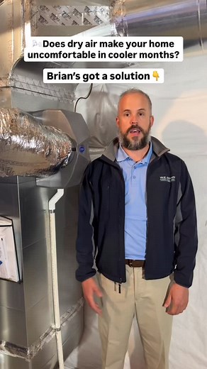 Dry air making your home uncomfortable in the cooler months? 🌬️ Brian’s got the fix! A whole-home humidifier = comfort savings. 💵 #HomeTips #FallComfort | W. E. Brown