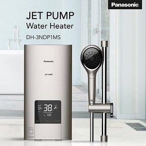 Set your preferred water temperature at a glance and adjust your shower head easily with Panasonic’s Water Heater Jet Pump. Find out more: http://bit.ly/2mvMG7a | Panasonic Malaysia