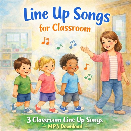 Line up Songs for Classroom | Preschool Transition Songs | Kids Classroom Routine Music for Teachers & Daycare | MP3 Download - Etsy