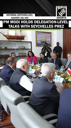 WATCH: PM Modi holds delegation-level talks with Seychelles President Dr. Patrick Herminie