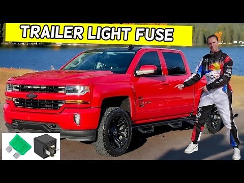 CHEVROLET SILVERADO TRAILER FUSE LOCATION REPLACEMENT 2014 2015 2016 2017 2018 2019