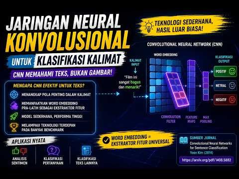 🧠 Jaringan Neural Konvolusional untuk Klasifikasi Kalimat (CNN for Sentence Classification)