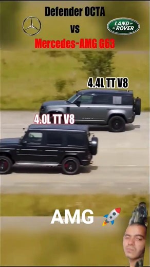 What REALLY Happens in a Defender Octa vs G63 Drag Race #defender #luxurycars #amg