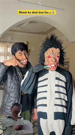 bhoot ko dost bana liya😂🔥 #facts #funny #comedy #chaman #indian #marblemusic #relatable