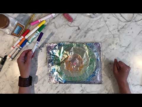 Foil + Marker Prints Art Project