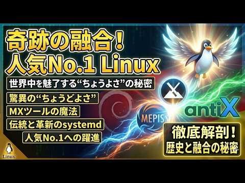 MX Linuxの物語：なぜ無名のOSが世界一に？『MX Linux』が起こしたLinux界のジャイアントキリング。無名からトップへ