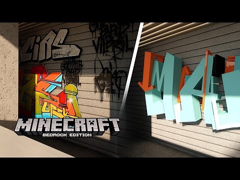 NEW Real Graffiti ADDON RELEASED for Minecraft Bedrock RTX