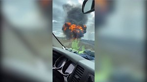 Check out this incredible viewer-submitted video of the tanker truck explosion that happened on I-70 near I-465 on the east side of Indianapolis Thursday afternoon. The driver was reportedly pulled out of the truck by three good Samaritans. See more videos here: https://fox59.com/news/officials-respond-to-large-fire-at-i-70-and-i-465/(opens in a new tab) | FOX59 News