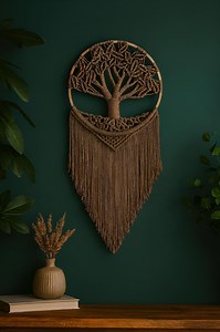 Tree of Life Macrame Wall Hanging | Boho Decor for Bedroom or Nursery - Etsy