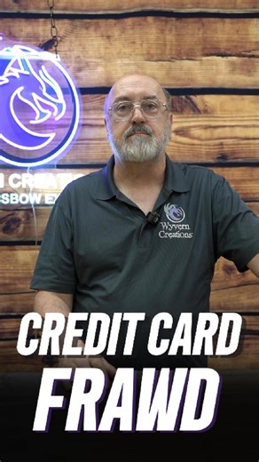 A quick PSA from Wyvern Creations: Our site sometimes blocks certain transactions to protect you from credit card fraud. Oh, and pro tip: make sure the phone number on your order is yours, not your wife’s… unless you want to explain that sudden drain on your account. 😉 #tips ##crossbowhunting | Wyvern Creations, Lee NH
