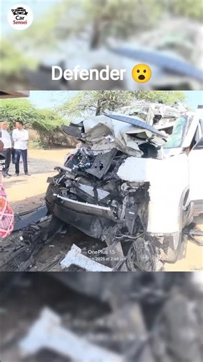 defender ka accident....? #indiancars