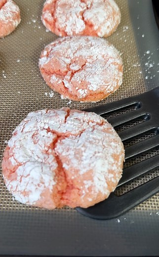 2.5K views | I am make yummy four ingredient strawberry cookies with:...