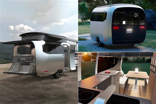 Airstream x Porsche Travel Trailer Concept Combines Form and Function Into a Sleek Package