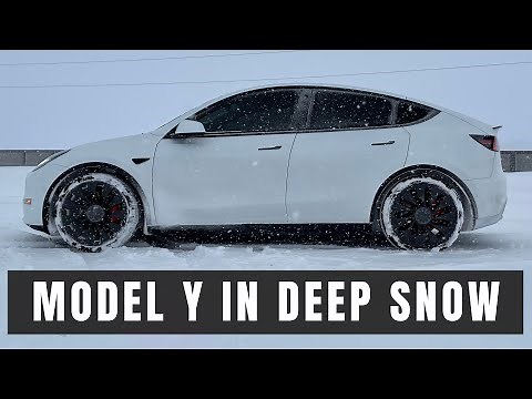 Tesla Snow Test: Can A Tesla Model Y Performance Drive In The Snow? POV Drive And Review