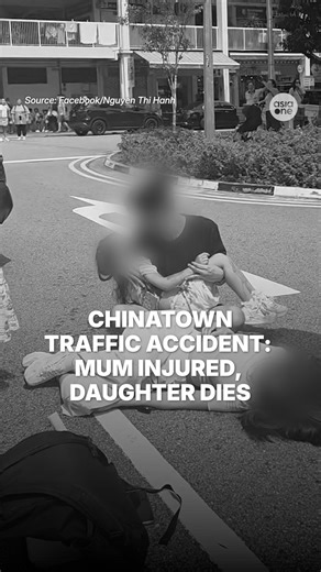 238K views · 1K reactions | A six-year-old died of her injuries after being run over by a car near the Buddha Tooth Relic Temple, despite her and her 31-year-old mother being conveyed to the hospital. https://asia1.news/4bGXQAT #sgnews #Singapore #Road #Accident #Car #Children | AsiaOne | Facebook
