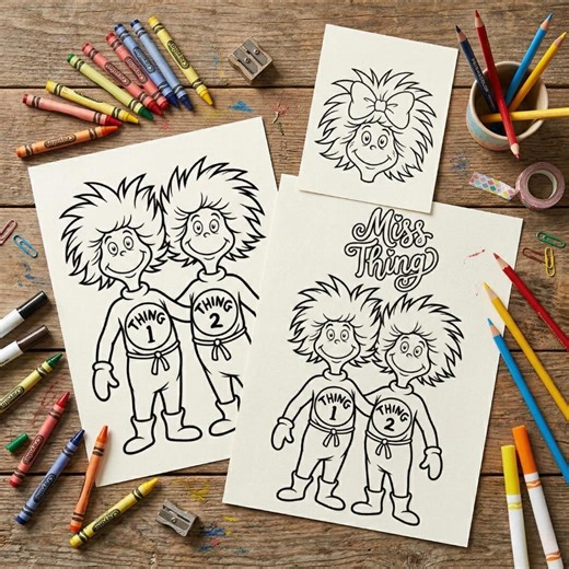 Dr. Seuss Coloring Pages Printable, Read Across Activity Sheets, Dr Seuss Coloring Pages, Cat in the Hat Inspired Pages Digital Download - Etsy