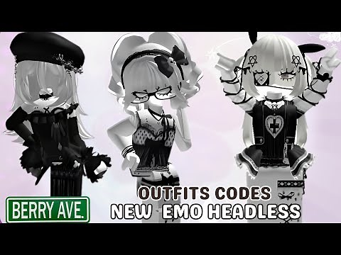 New 10 Emo Outfits ID Codes + Links For Brookhaven RP, Berry Avenue, And Bloxburg