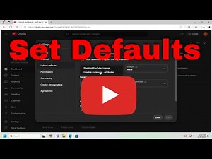 How To Set Default Text for Every New YouTube Video