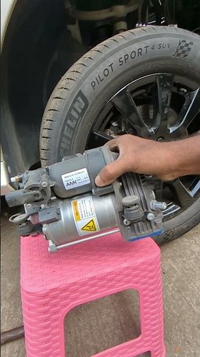 how to Mercedes-Benz R-Class 350 Air Suspension Compressor Replacement..