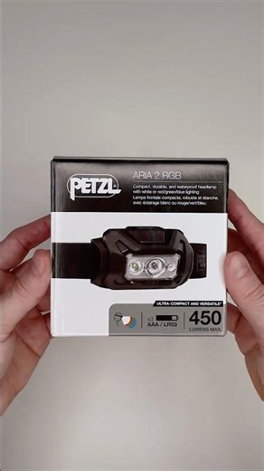 Petzl ARIA 2 RGB Headlamp Unpacking (ASMR)
