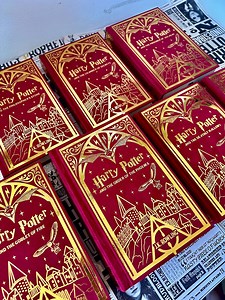 The Harry Potter Series by J.K. Rowling | Special Edition Rebinds | Custom Handmade Clothbound Hardcovers | Gryffindor Edition - Etsy UK