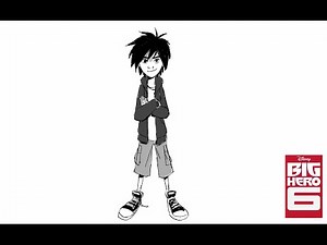 BIG HERO 6 | How to Draw Hiro from Big Hero 6 | Official Disney UK