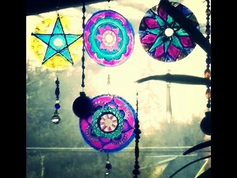 DIY-CD Mandala Suncatcher