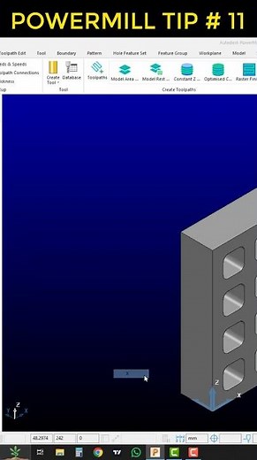 How to rotate model #powermill #autodeskpowermill #powermill2020