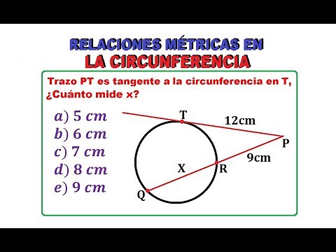 2) Relaciones Métricas en la Circunferencia. Teorema de la Tangente.