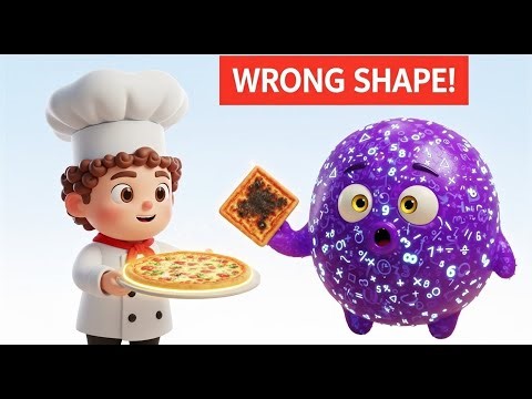 🍕 WRONG SHAPE! Why is Pizza Round? 😱 Circles for Kids | Math Munchies Ep 1