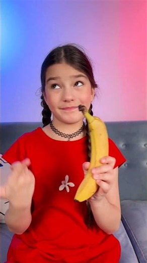 😇 Angel or 😈 Little Devil — Who Wins the Banana? #shorts #kids