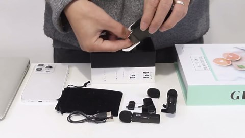 Wireless Lavalier Microphone for iPhone and Android, USB-C Mini Microphone with Noise Reduction, Perfect for Recording, Vlogging, YouTube, TikTok, Podcasts, and Interview Video